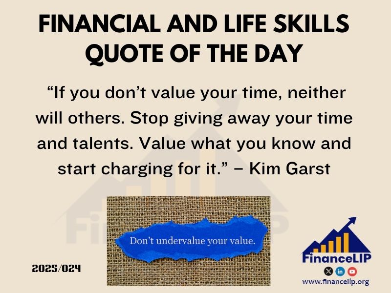 “If you don’t value your time, neither will others. Stop giving away your time and talents. Value what you know and start charging for it.” – Kim Garst