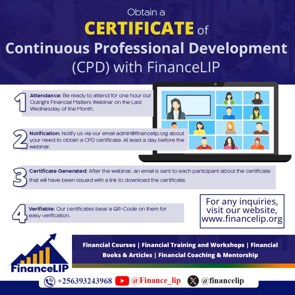 Steps to obtain a Certificate of Continuous Professional Development at FinanceLIP