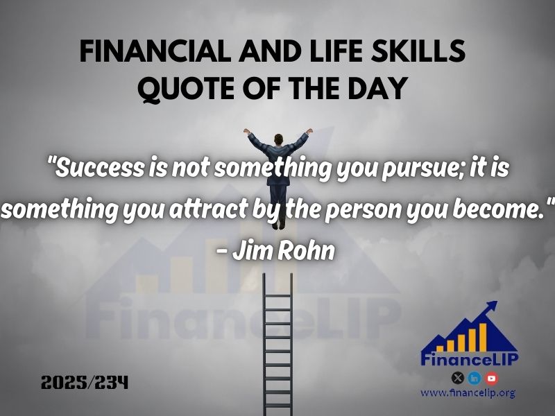 234. "Success is not something you pursue; it is something you attract by the person you become." – Jim Rohn (Resonates well with African entrepreneurs)