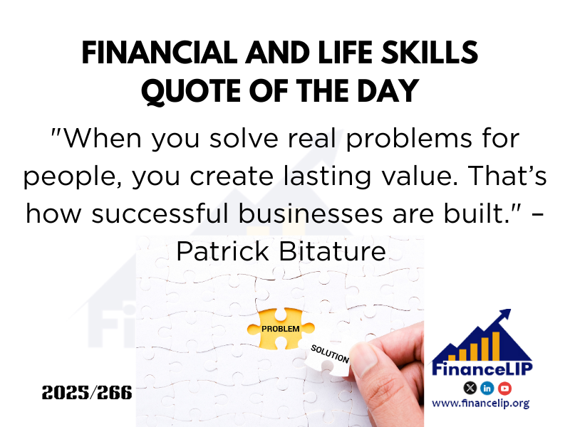 "When you solve real problems for people, you create lasting value. That’s how successful businesses are built." – Patrick Bitature (Ugandan entrepreneur)